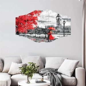 5 Parçalı Ahşap Tablo