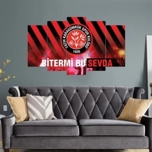 5 Parçalı Ahşap Tablo