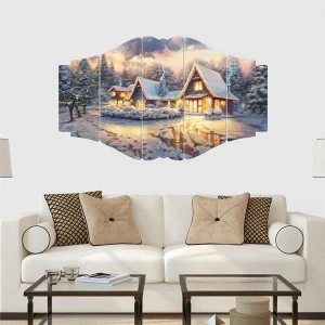 5 Parçalı Ahşap Tablo ASH TB 09