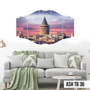 5 Parçalı Ahşap Tablo ASH TB 36