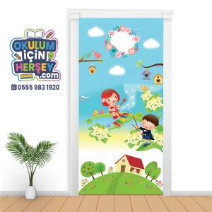 Ağaç Kitap Kapı Giydirme 195