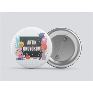 Artık Okuyorum Buton Rozet BT RZ 02