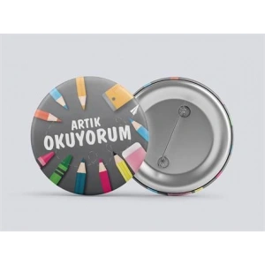 Artık Okuyorum Buton Rozet BT RZ 03