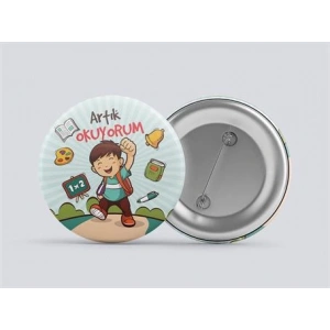 Artık Okuyorum Buton Rozet BT RZ 08