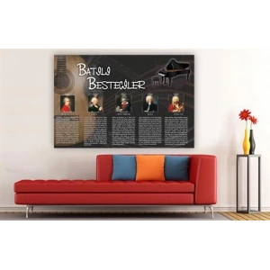 Batılı Besteciler Duvar Giydirme 02