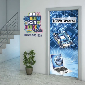 Bilgisayar Laboratuvarı Kapı Giydirme 33