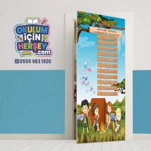 Bu Sınıfa Girdiğin Zaman Kapı Giydirme KG DEG 66