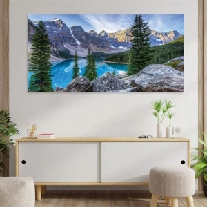 Dağ ve Göl Kanvas Tablo
