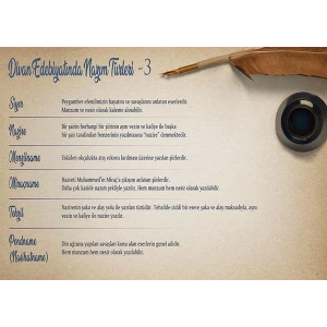 Divan Edebiyatı Nazım Türleri - 3 P EDB 31