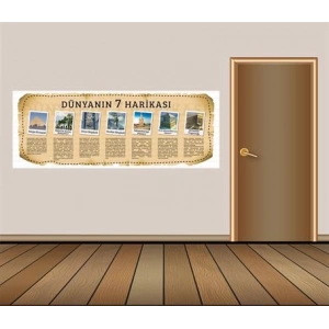 Dünyanın 7 Harikası Duvar Giydirme 17