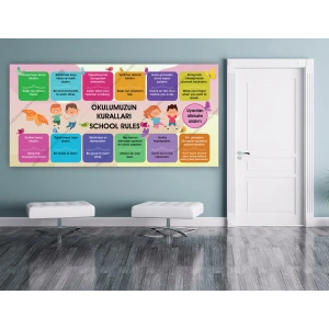 Duvar Giydirme Okulumuzun Kuralları DG DEG 03