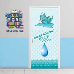 Erkek Öğrenci Wc Kapı Giydirme