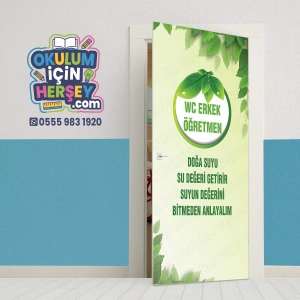 Erkek Öğretmen Wc Kapı Giydirme