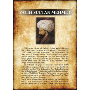 FATİH SULTAN MEHMET P ÜTB 28