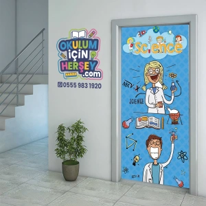 Fen Sınıfı Kapı Giydirme 48