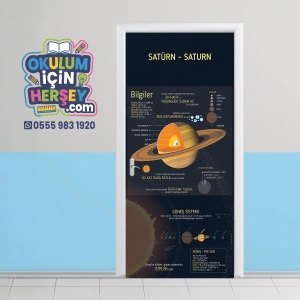 Gezegenlerimiz Satürn Kapı Giydirme 06