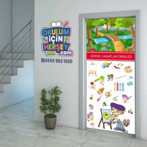 Görsel Sanatlar Dersliği Kapı Giydirme 11