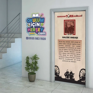 Kahraman Türk Kadınları HALİDE EDİP ADIVAR Kapı Giydirme 06