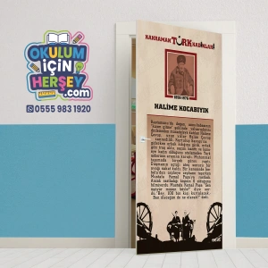 Kahraman Türk Kadınları HALİME KOCABIYIK Kapı Giydirme 01