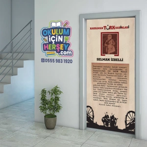 Kahraman Türk Kadınları SELMAN İZBELİ Kapı Giydirme 03