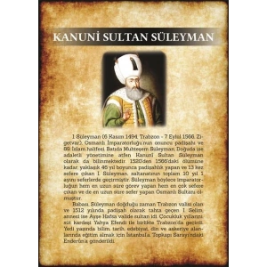 KANUNİ SULTAN SÜLEYMAN P ÜTB 29