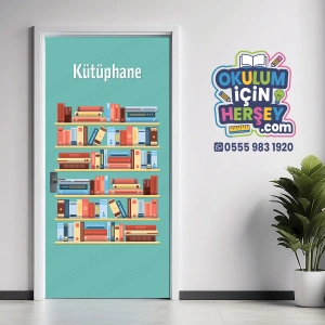 Kütüphane Kapı Giydirme 01