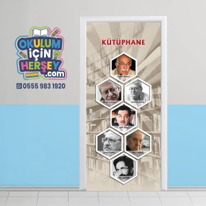 Kütüphane Kapı Giydirme 02