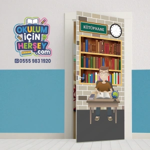 Kütüphane Kapı Giydirme 04