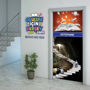 Kütüphane Kapı Giydirme 08