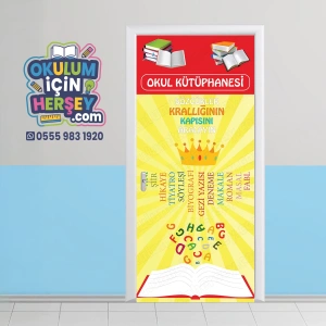 Kütüphane Kapı Giydirme 12