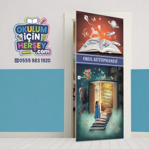 Kütüphane Kapı Giydirme 14