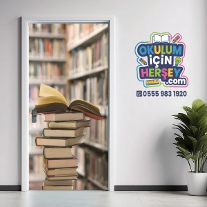 Kütüphane Kapı Giydirme 16