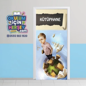Kütüphane Kapı Giydirme 22