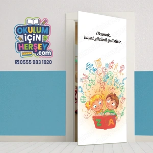 Kütüphane Kapı Giydirme 24