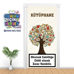 Kütüphane Kapı Giydirme 25