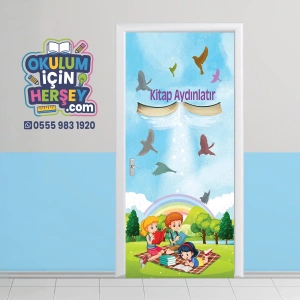 Kütüphane Kapı Giydirme 27