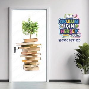 Kütüphane Kapı Giydirme 31