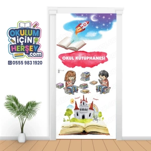 Kütüphane Kapı Giydirme 35