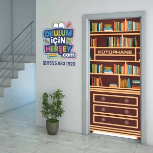 Kütüphane Kapı Giydirme 38