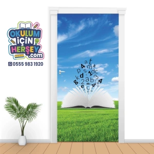 Kütüphane Kapı Giydirme 39