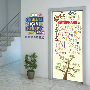 Kütüphane Kapı Giydirme 43