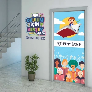 Kütüphane Kapı Giydirme 53