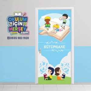 Kütüphane Kapı Giydirme 54