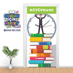 Kütüphane Kapı Giydirme 56