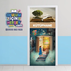 Kütüphane Kapı Giydirme 59