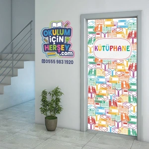 Kütüphane Kapı Giydirme 63