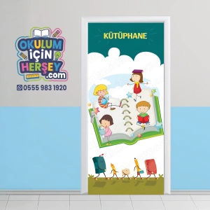 Kütüphane Kapı Giydirme 64