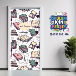 Kütüphane Kapı Giydirme 65
