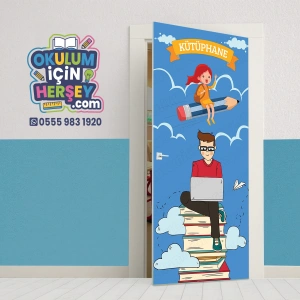 Kütüphane Kapı Giydirme 67
