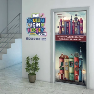 Kütüphane Kapı Giydirme 69